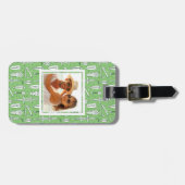 カスタムな写真のスケッチのワニパターン ラゲッジタグ (正面横)