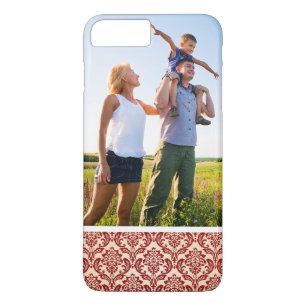 カスタムな写真のダマスク織パターン壁紙 iPhone 8 PLUS/7 PLUSケース