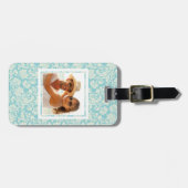 カスタムな写真のダマスク織パターン3 ラゲッジタグ (正面横)