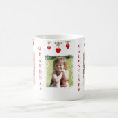 カスタムな写真のバレンタインデーのハートのコーヒー・マグ コーヒーマグカップ (中央)