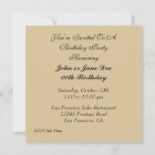 カスタムな写真のバースデーパーティ招待状 招待状 (裏面)