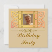 カスタムな写真のバースデーパーティ招待状 招待状 (正面)