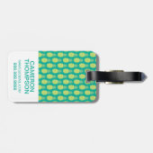 カスタムな写真のパステルのパイナップル ラゲッジタグ (裏面横)