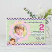 カスタムな写真のパーティーの招待のプリンセス 招待状 (スタンド正面)