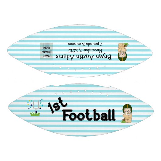 カスタムな写真のベビーの第1フットボール アメリカンフットボール (パネル)
