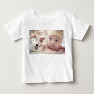 カスタムな写真のベビーのTシャツ ベビーTシャツ