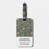 カスタムな写真のペイズリーパターン3 ラゲッジタグ (裏面縦)
