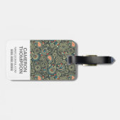 カスタムな写真のペイズリーパターン3 ラゲッジタグ (裏面横)