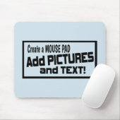 カスタムな写真のマウスパッド- Picを、加えます文字をアップロードして下さい! マウスパッド (マウス)