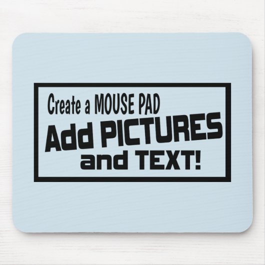 カスタムな写真のマウスパッド- Picを、加えます文字をアップロードして下さい! マウスパッド (正面)