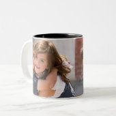 カスタムな写真のマグ-写真および文字を加えて下さい! ツートーンマグカップ (正面左)