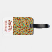 カスタムな写真のレトロの幾何学的なパターン4 2 ラゲッジタグ (裏面横)