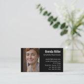 カスタムな写真の不動産ビジネス色 名刺 (スタンド正面)