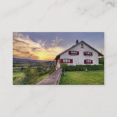 カスタムな写真の不動産ビジネス色 名刺 (裏面)