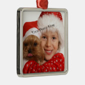カスタムな写真の優れたオーナメント メタルオーナメント (右)