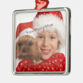 カスタムな写真の優れたオーナメント メタルオーナメント (左)