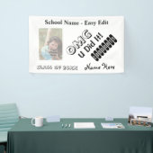 カスタムな写真の卒業 横断幕 (トレードショー)