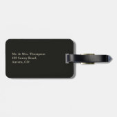 カスタムな写真の名前入りなグラフィック ラゲッジタグ (裏面横)