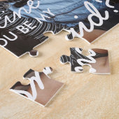 カスタムな写真の新婦付添人の提案のパズルのギフト ジグソーパズル (側面)