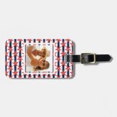 カスタムな写真の星条旗パターン ラゲッジタグ (正面横)