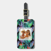 カスタムな写真の水彩画の極楽鳥 ラゲッジタグ (正面縦)