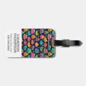 カスタムな写真の海の交通機関パターン ラゲッジタグ (裏面横)