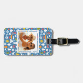 カスタムな写真の海洋の記号パターン ラゲッジタグ (正面横)