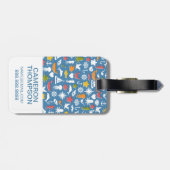 カスタムな写真の海洋の記号パターン ラゲッジタグ (裏面横)