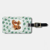 カスタムな写真の熱帯オーストラリアのキツネの尾のやし ラゲッジタグ (正面横)