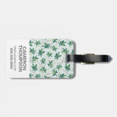 カスタムな写真の熱帯オーストラリアのキツネの尾のやし ラゲッジタグ (裏面横)