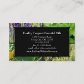 カスタムな写真の精油の経営コンサルタント 名刺 (裏面)