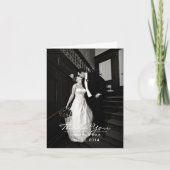 カスタムな写真の結婚式のサンキューカード サンキューカード (正面)