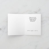 カスタムな写真の結婚式のサンキューカード サンキューカード (内部)