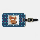 カスタムな写真の航海のな星パターン ラゲッジタグ (正面横)