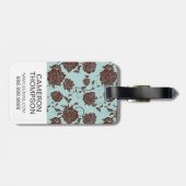 カスタムな写真の花パターン3 ラゲッジタグ (裏面横)