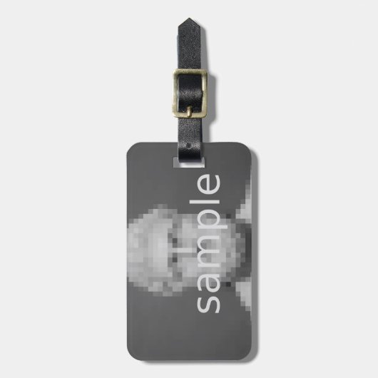 カスタムな写真の荷物のラベル|はあなたのイメージをここに加えます ラゲッジタグ (正面縦)