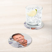 カスタムな写真の誕生会 ラウンドペーパーコースター (インサイチュ)