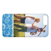 カスタムな写真の青いビーチパターン Case-Mate iPhoneケース (裏面(横))