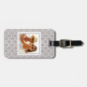 カスタムな写真のCentleのヴィンテージパターン ラゲッジタグ (正面横)