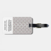 カスタムな写真のCentleのヴィンテージパターン ラゲッジタグ (裏面横)