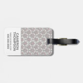 カスタムな写真のCentleのヴィンテージパターン ラゲッジタグ (裏面横)