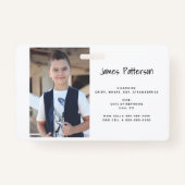 カスタムな写真はアレルギー注意深いICOEの警告のバッジをからかいます バッジ (正面)