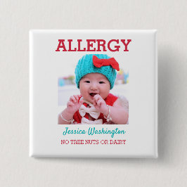 カスタムな写真はアレルギー注意深いICOEの警告をからかいます 缶バッジ