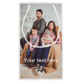 カスタムな写真や文字 スモールペーパーバッグ (裏面)