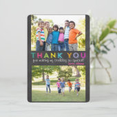 カスタムな写真カードありがとう サンキューカード (スタンド正面)