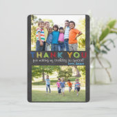 カスタムな写真カードありがとう サンキューカード (スタンド正面)