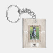 カスタムな写真ペット キーホルダー (正面左)