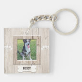 カスタムな写真ペット キーホルダー (裏面)