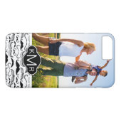 カスタムな写真及びモノグラムの髭パターン2 Case-Mate iPhoneケース (裏面(横))