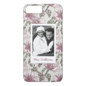 カスタムな写真及び一流のピンクのハイビスカスの花模様 Case-Mate iPhoneケース (裏面)